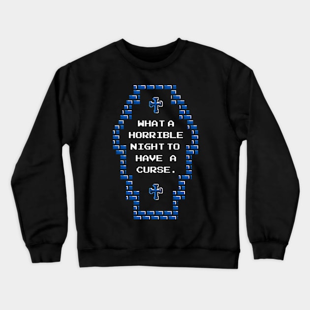 What a horrible night Crewneck Sweatshirt by demonigote